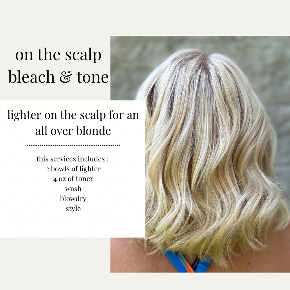 Full Bleach & Tone w/ Cut