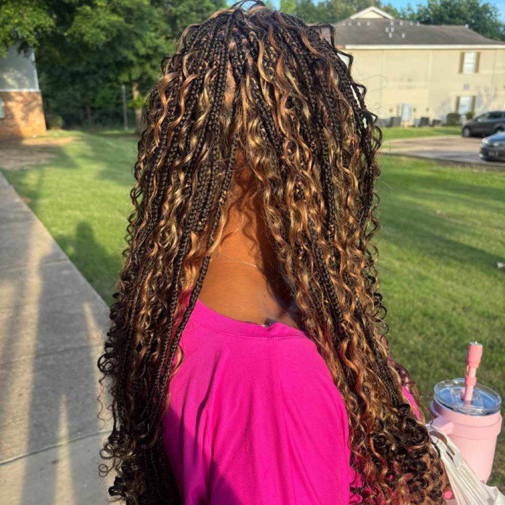 Boho Box Braids at A Royal Encounter in Jackson, MS