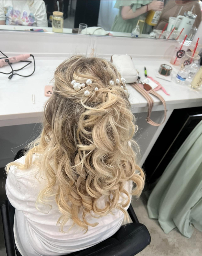 Wedding Hair Half up Half Down