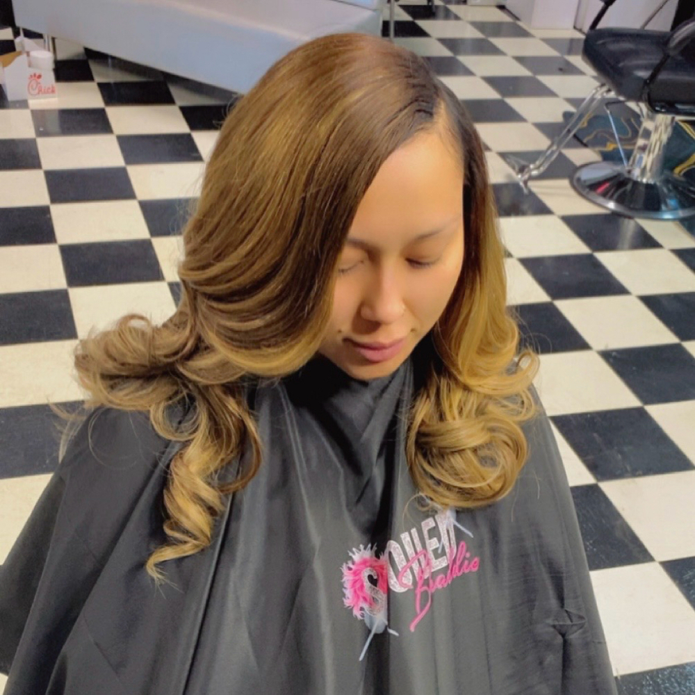 Quick Weave w/ leaveout at Spoiled Bhaddie Beauty Studio in Live Oak, TX