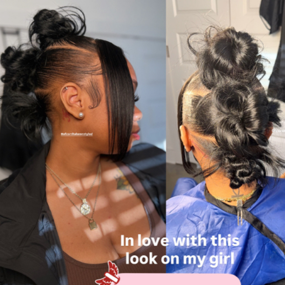Sleek Bun at OfCORSHAbeenstyled in Charlotte, NC
