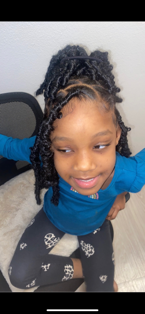kids butterfly locs at loc’d&braided in Dayton, OH