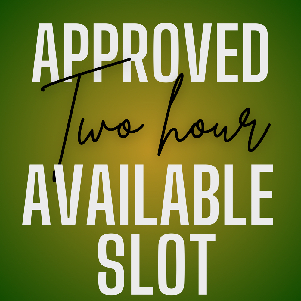 Two Hour Available Slot