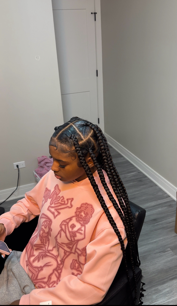 Regular Jumbo Knotless Braids