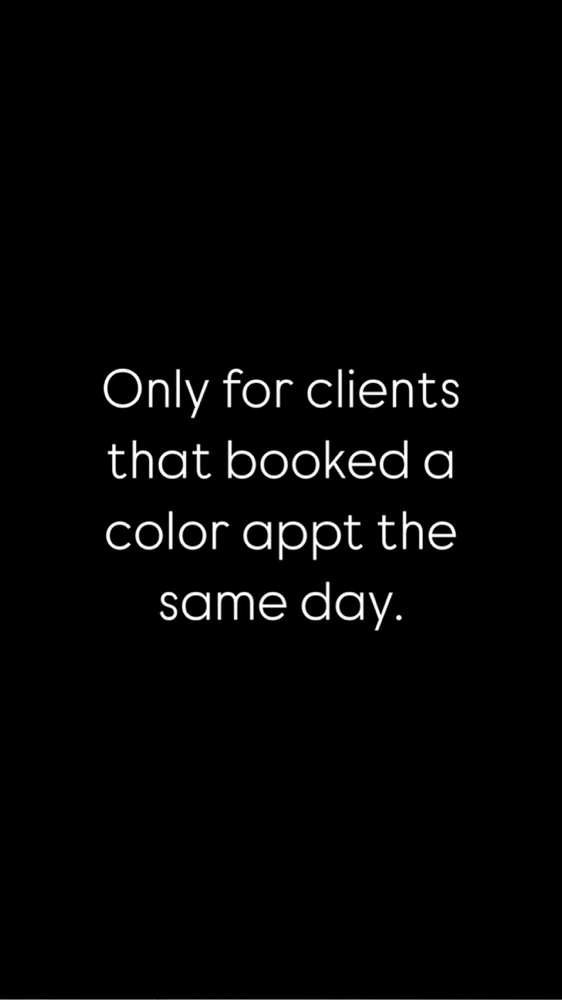 Add On: Haircut For Color clients