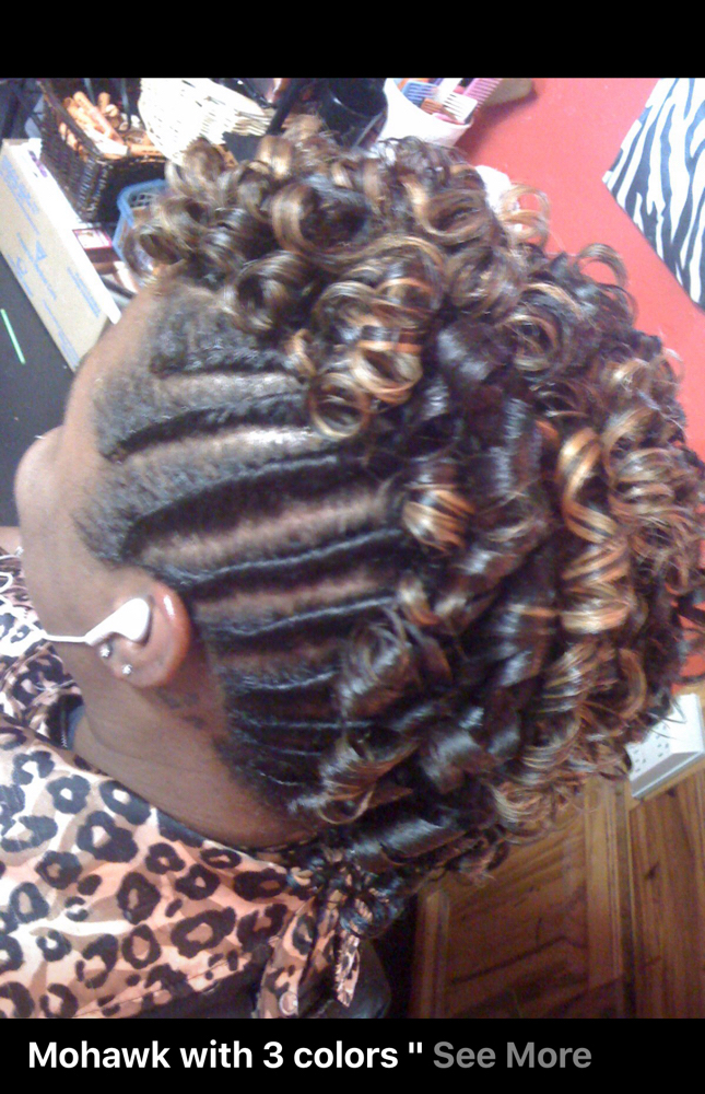 Mohawk With Curls