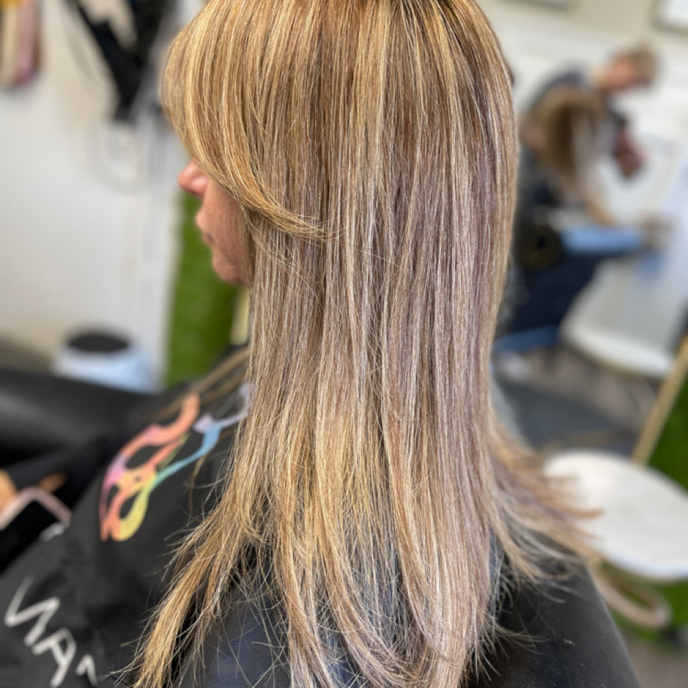 Retouch Balance + Full HL + Cut at The Crown Room LLC in Westminster, MD