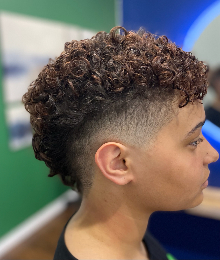Clipper Cut With Curls