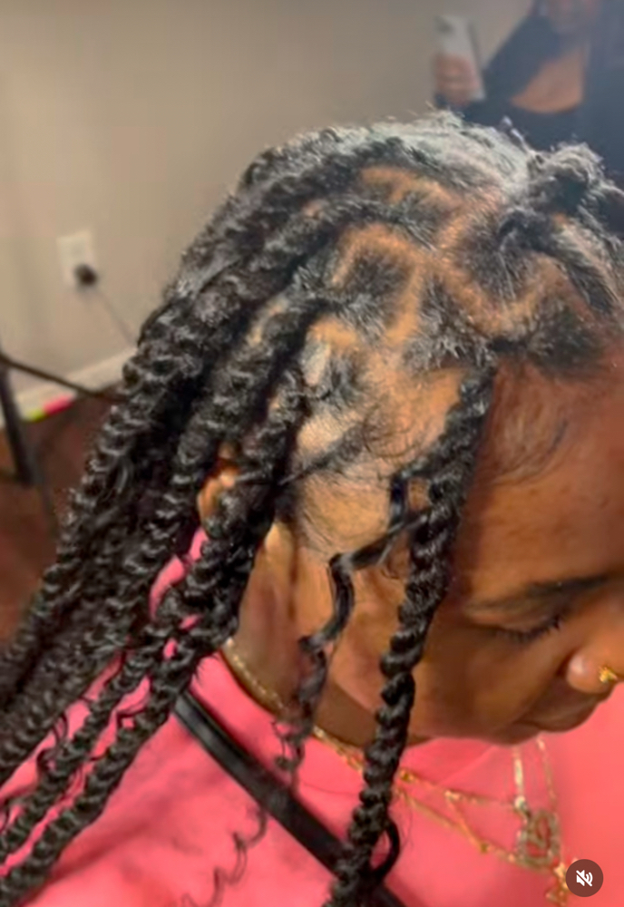 Large Invisible Faux Locs