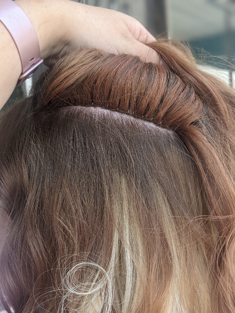 1 Row Hidden Bead Hand Tied