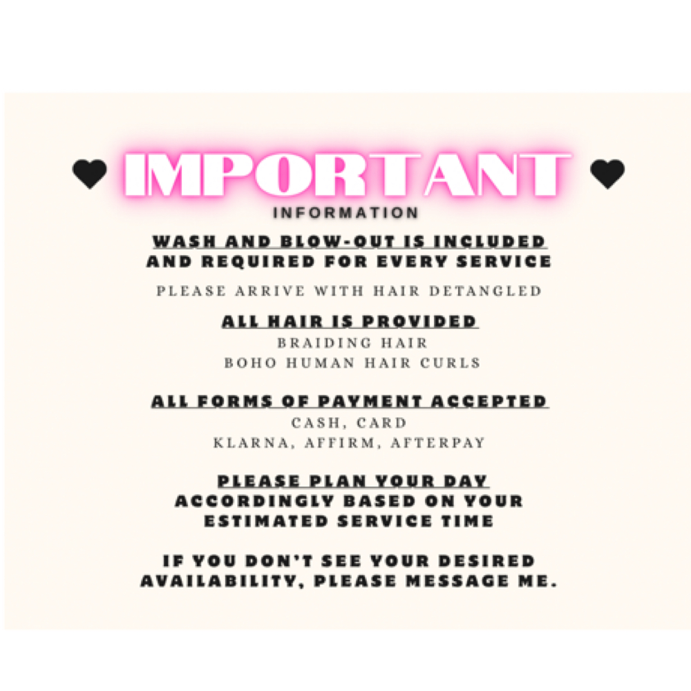 Important Information at New You Parlor in Binghamton, NY