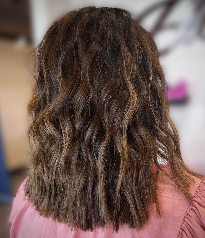 All over color + haircut