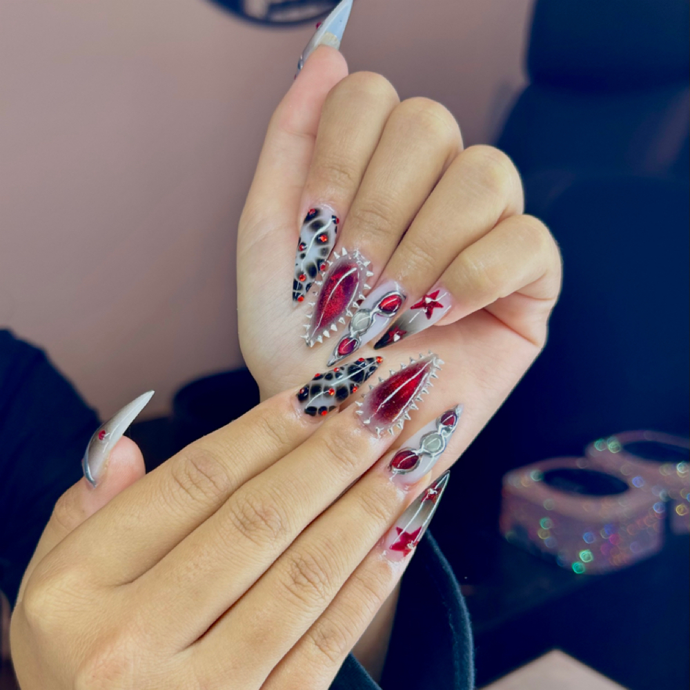 Long Length Acrylic Full Set at The Nail Genie in Wailuku, HI