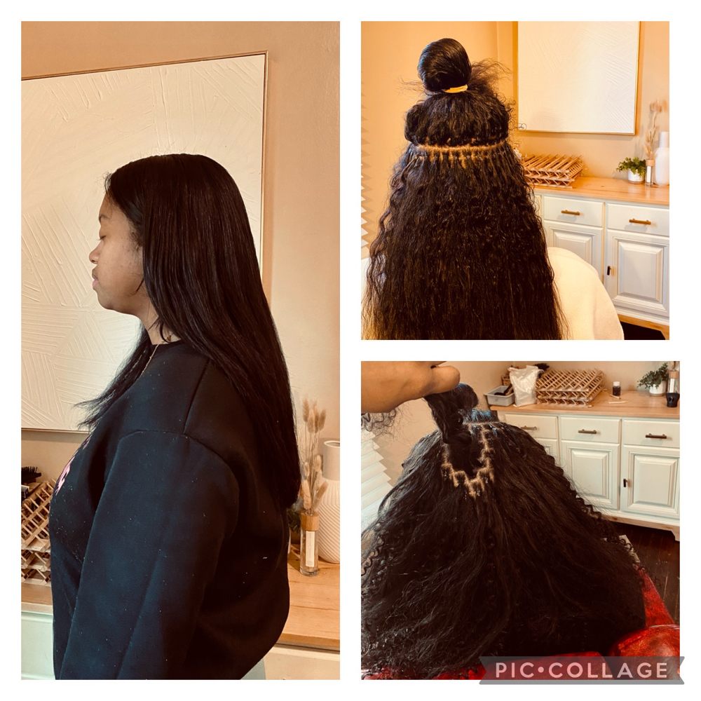 I-Tip Hair Extentions Installation