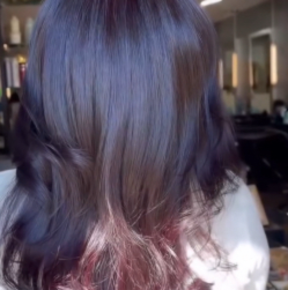 Color + Glaze + Cut ✨ at Everything's Hair in NY, NY