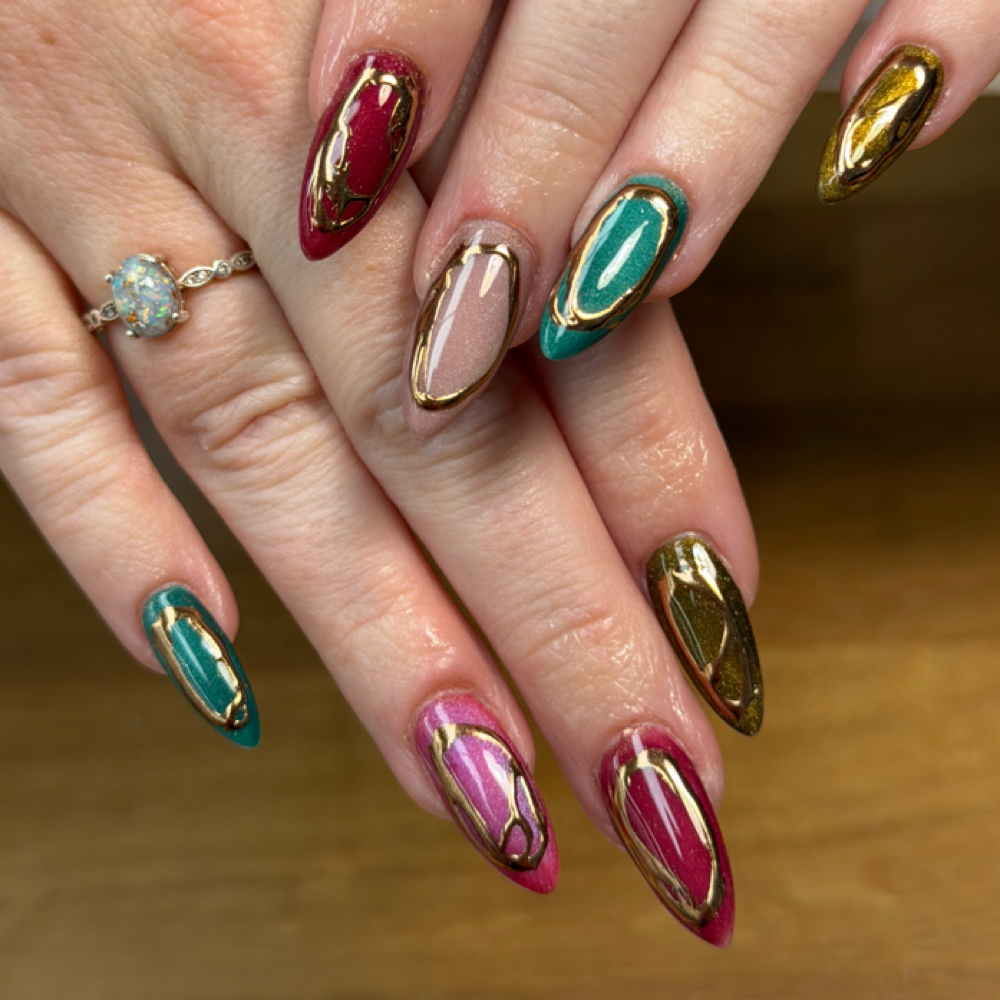 Fill for Sculpted Nail Extensions at Audistry Nails & Hair in Inverness, FL