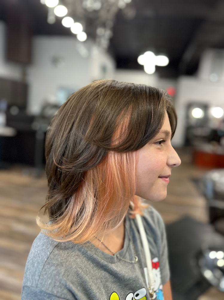 Accent Highlights And Haircut