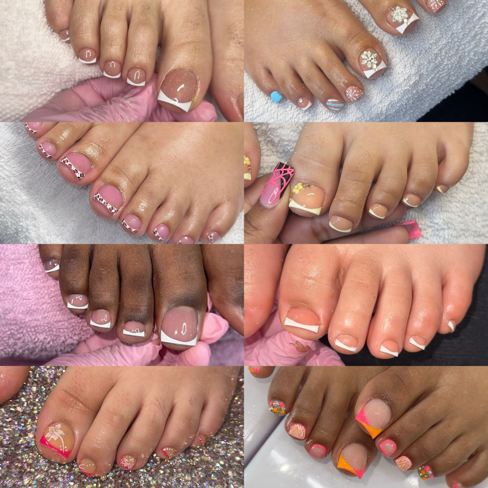 Toe Designs (acrylic/gel) at Beauty By Aracely LLC in Urbandale, IA