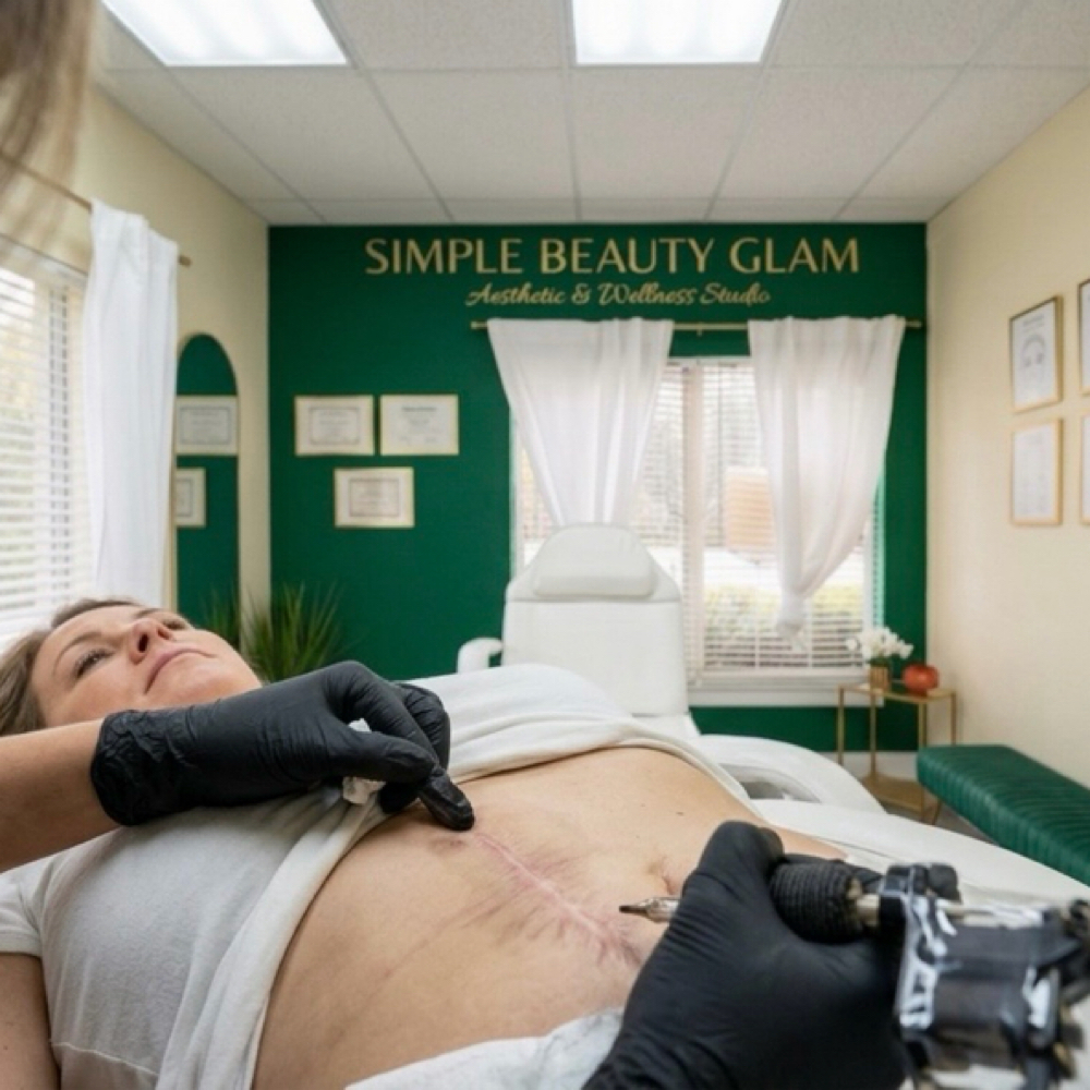 Scar Camouflage Tattoo at Simple Beauty Glam | 3D Areola & Procell Microchanneling in Apollo Beach, FL