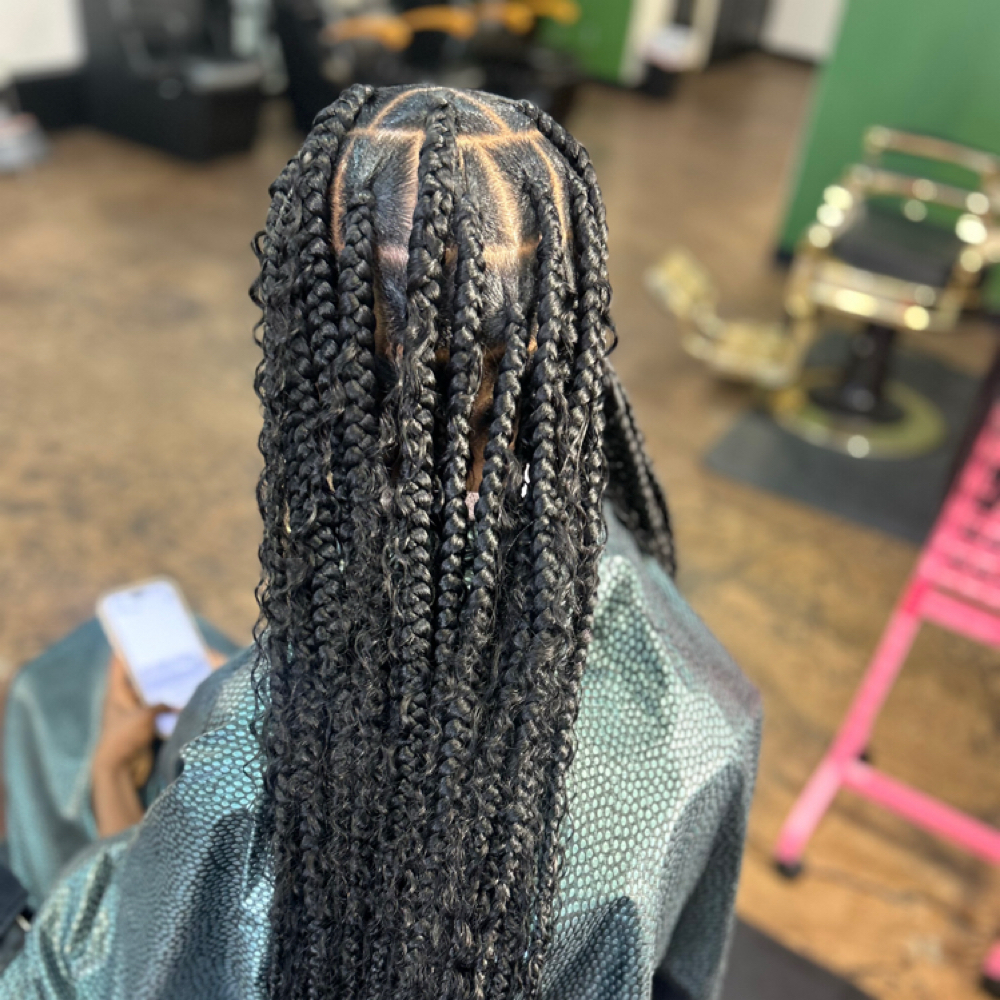 Large Boho Box Braids at Looks Of Beauty in Bullhead City, AZ