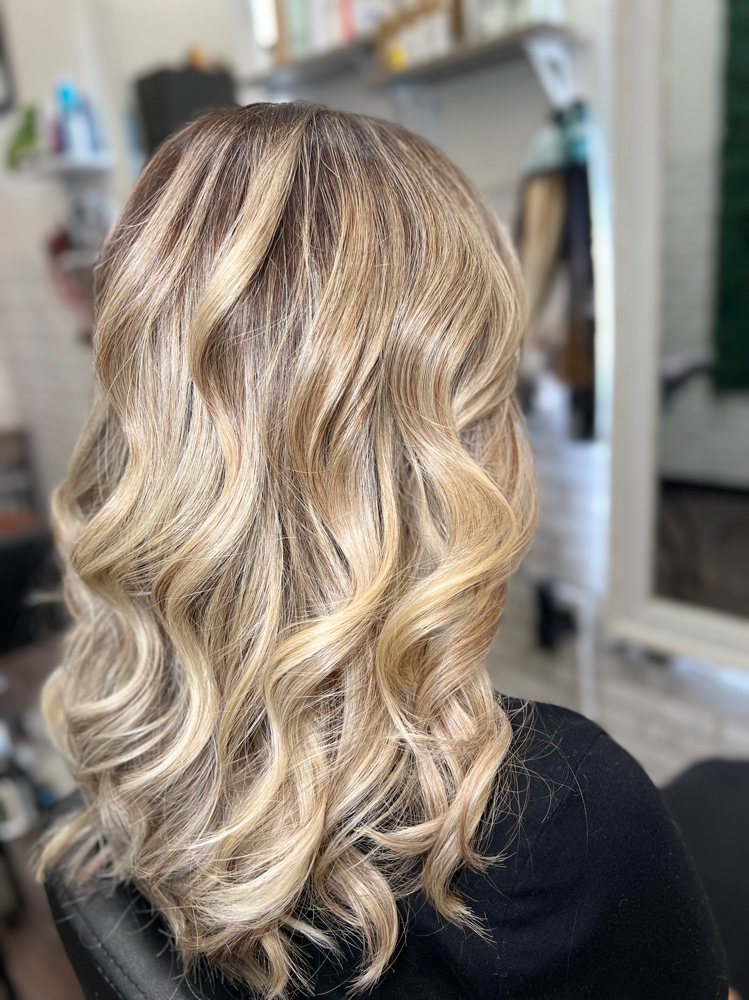 Hair Color Balayage. at VOCÊ  BEAUTY  SALON in Northridge, CA