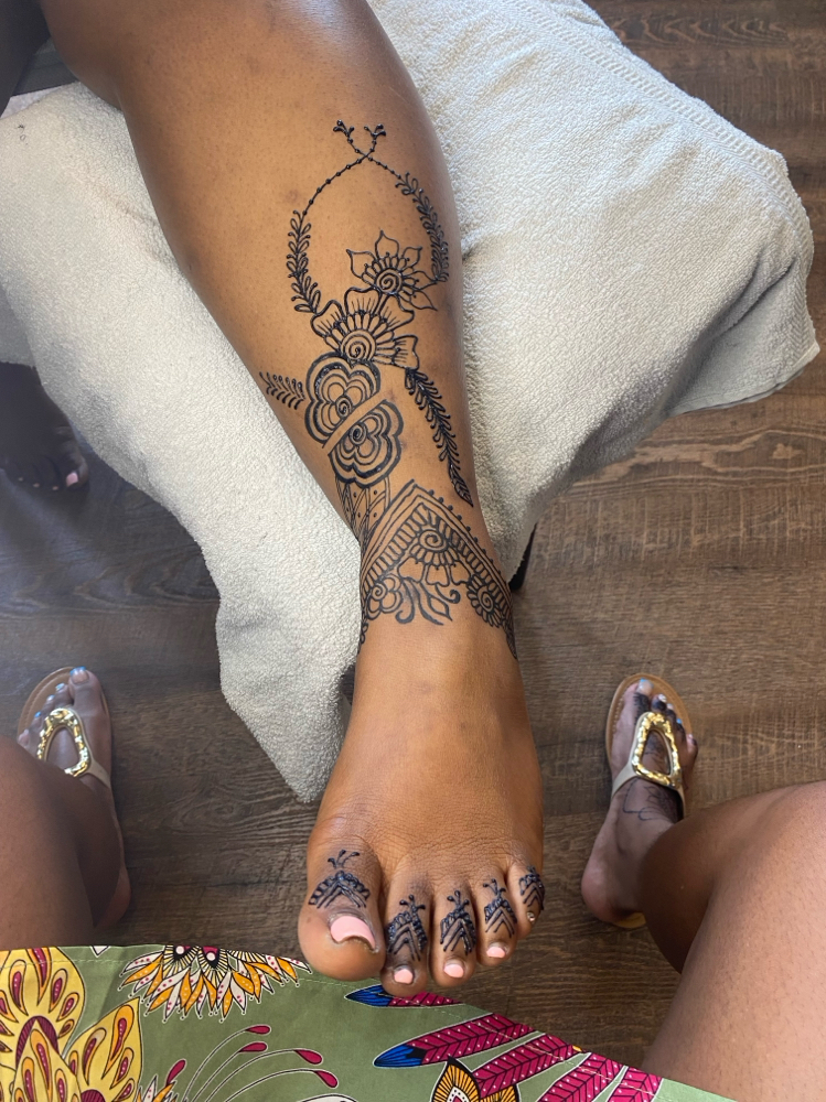 Foot & Ankle Henna Design