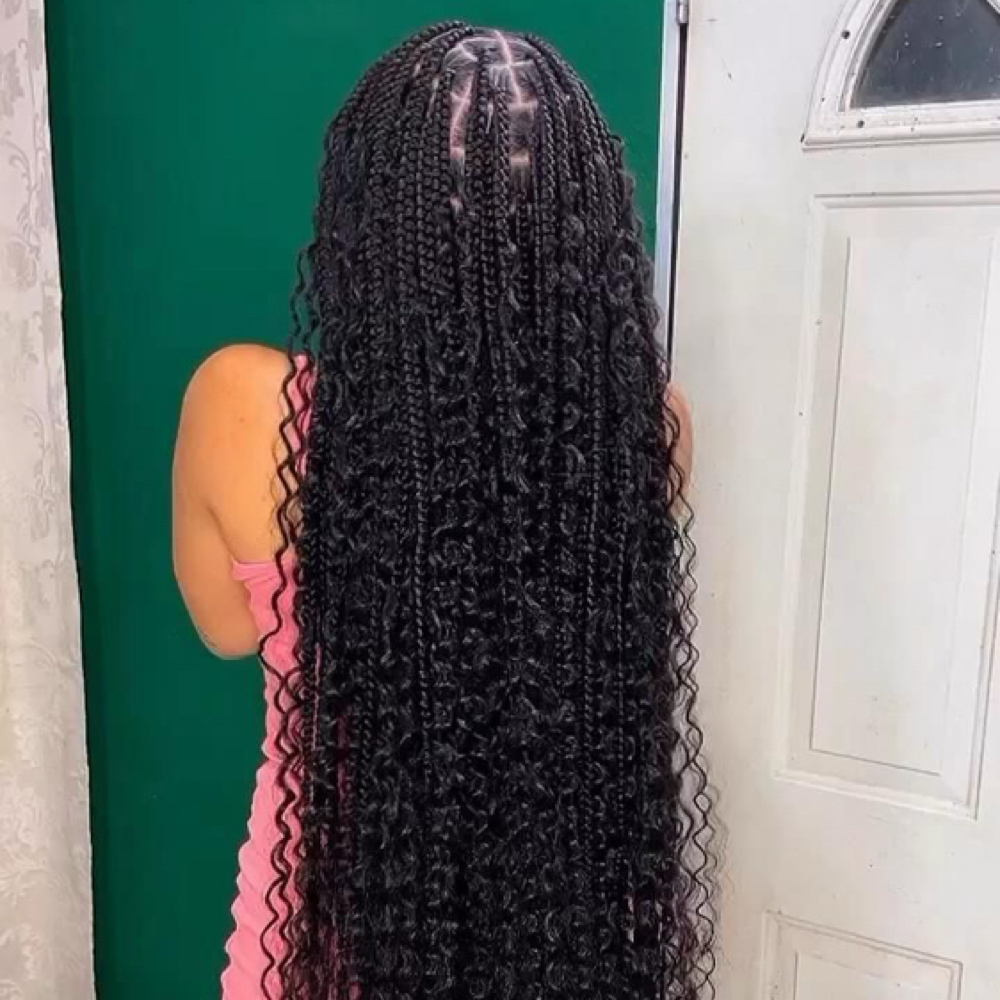 Boho Box Braids at MsDeein Luxury Glam in Carrollton, TX