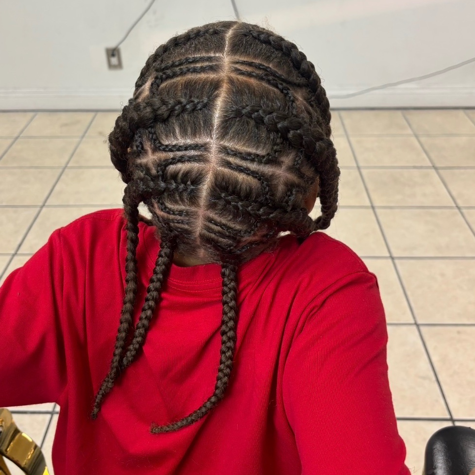 Prince Cornrows (4+Braids) at Sweeetfacee in Long Beach, CA
