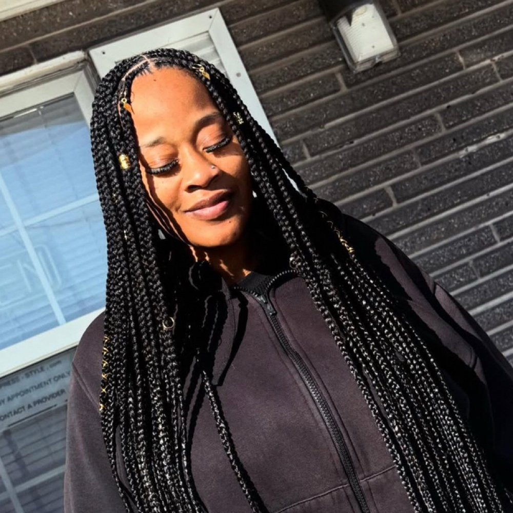 Layered Tribal Braids at TheHairAllure in Indianapolis, IN