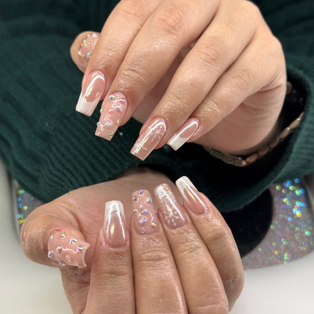 Level 2 Rhinestones & Charms at Sunset Nail Bar in Hayes, VA