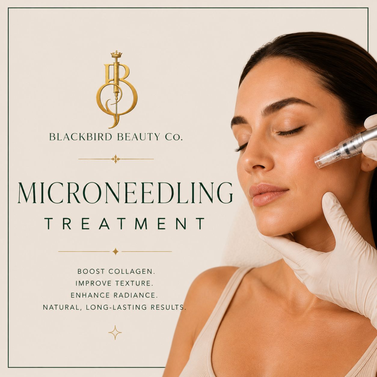 Microneedling Treatment at Blackbird Beauty Co. LLC in Home, TX