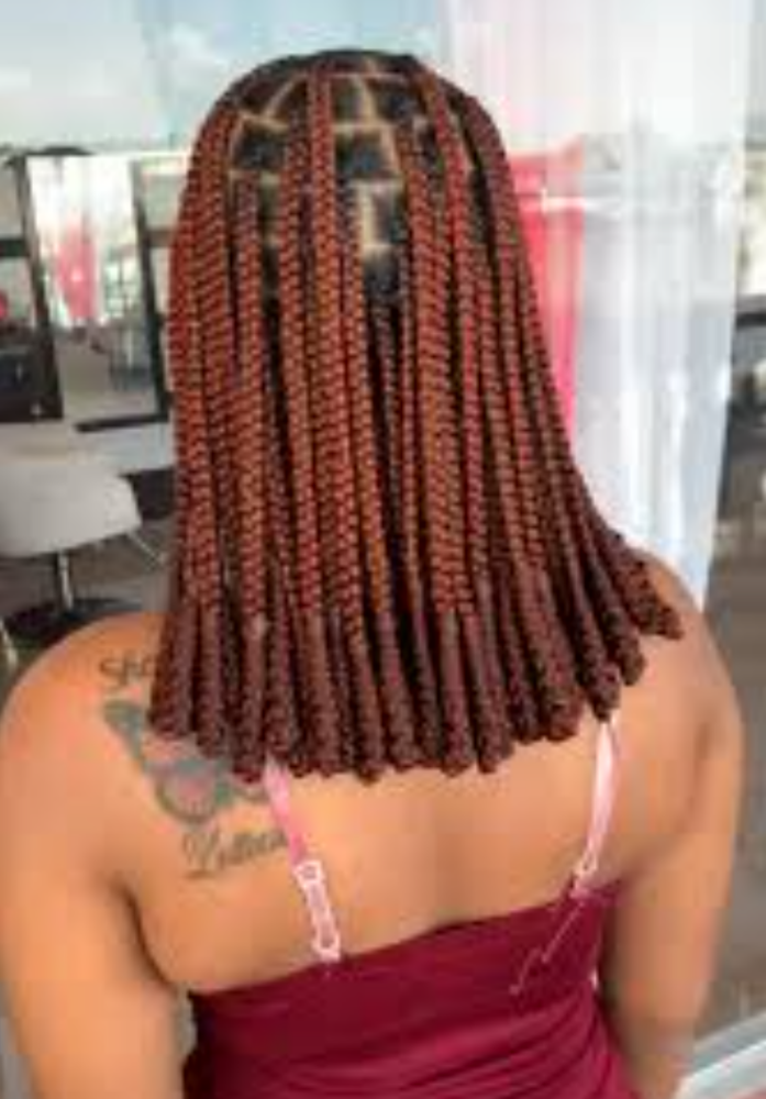 Medium Boho  Braids( Bob Length) at Vicky's Hairbraiding in Frederick, MD