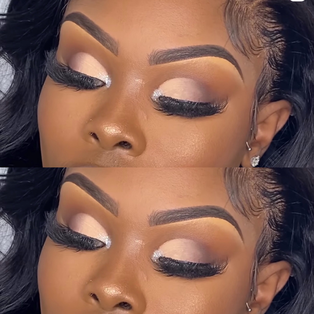 Dewy Natural Brown Soft Glam Makeup Tutorial For Black Women