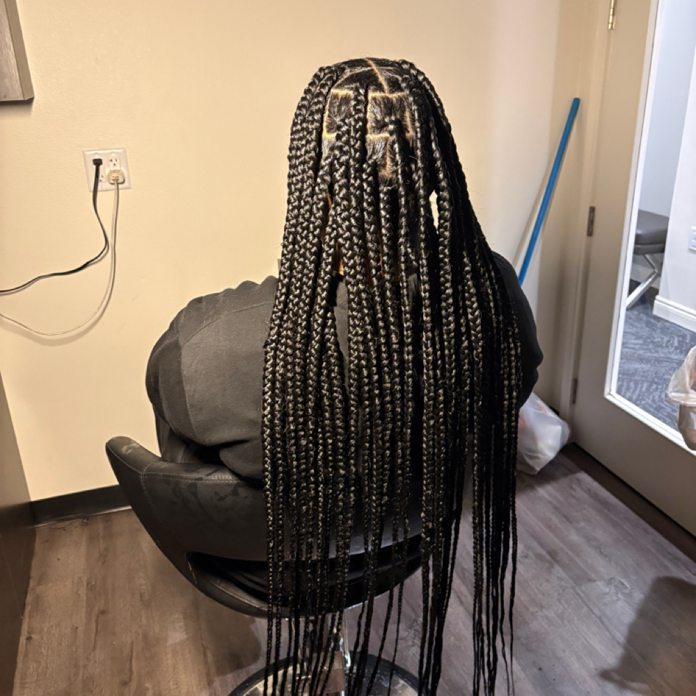 Large Butt Length Knotless at The Braid Studio in Arlington Tx, TX