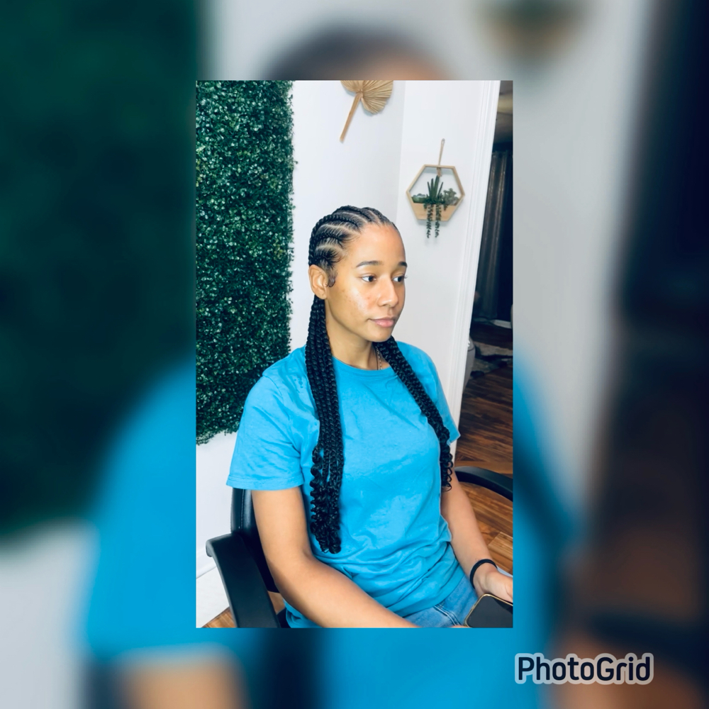 8 feed-in braids