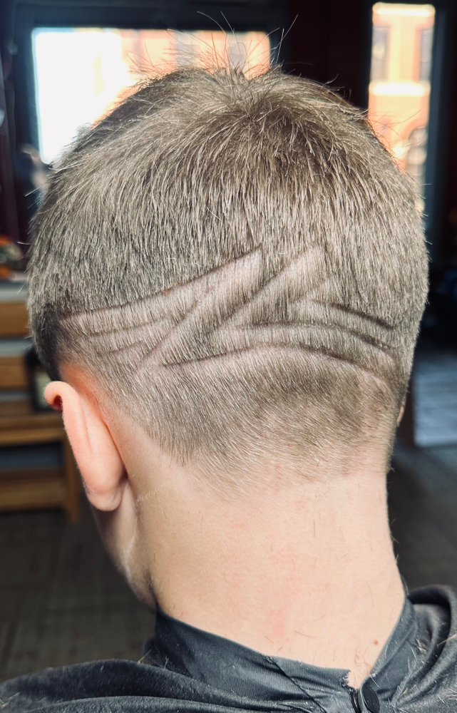 Boys Cut With Design