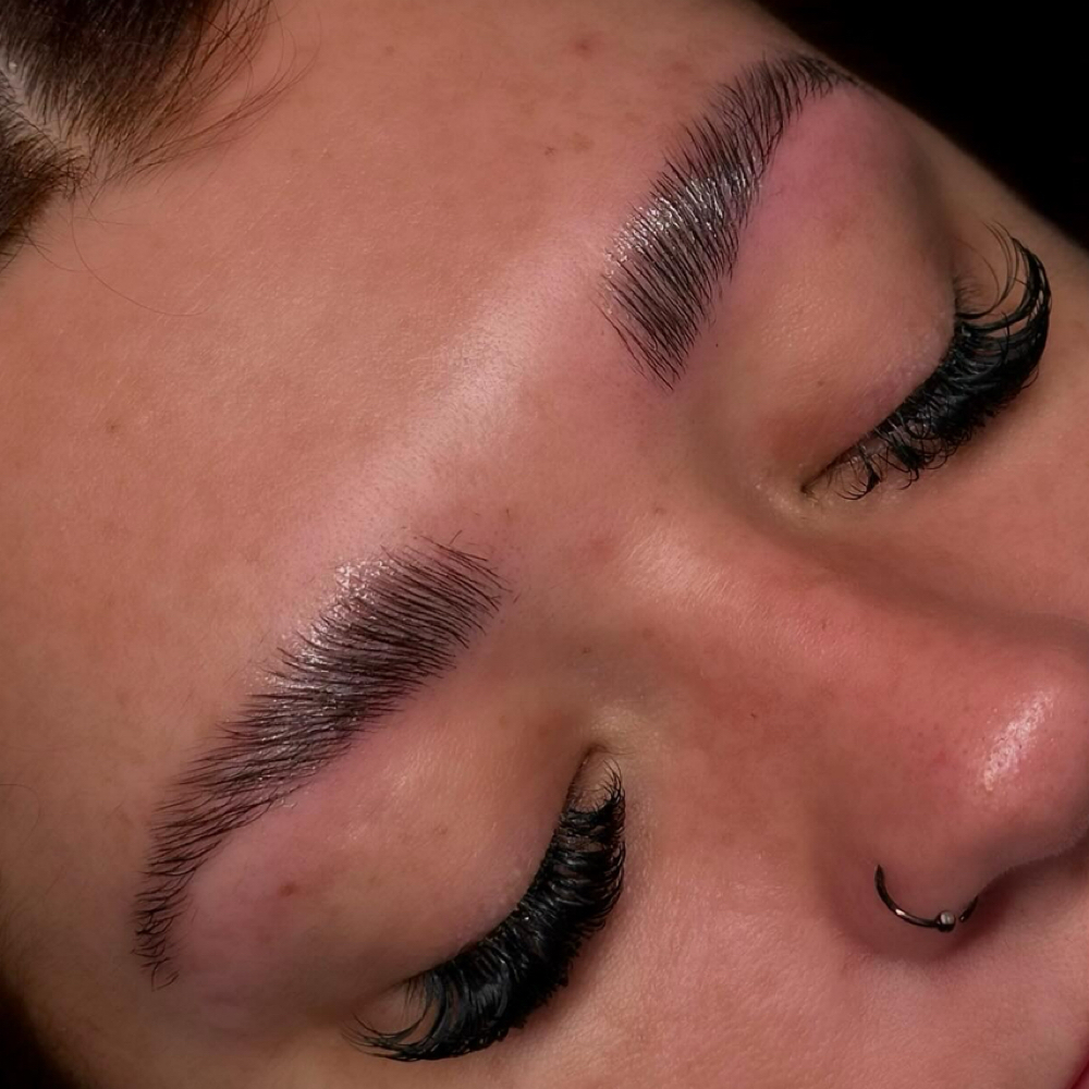 brow lamination + brow tint at Makenzi Caringella in laguna hills, CA