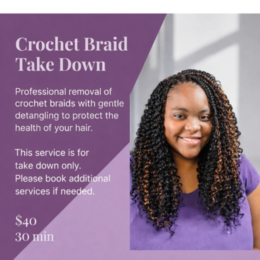 Crochet Braid Take Down/Detangle at Hair by J’Rena’ in Lawrenceville, GA