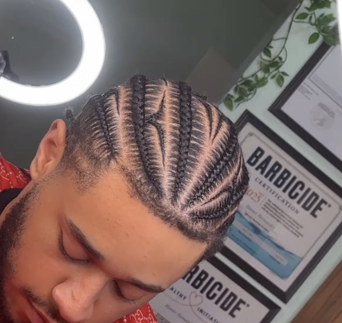 Men’s Braided Design #5 at Slaid & Stitched in Arlington, TX