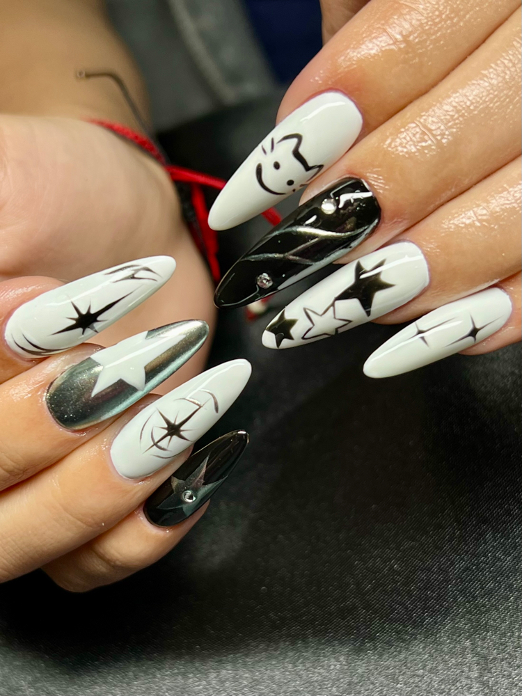 long gel x full set