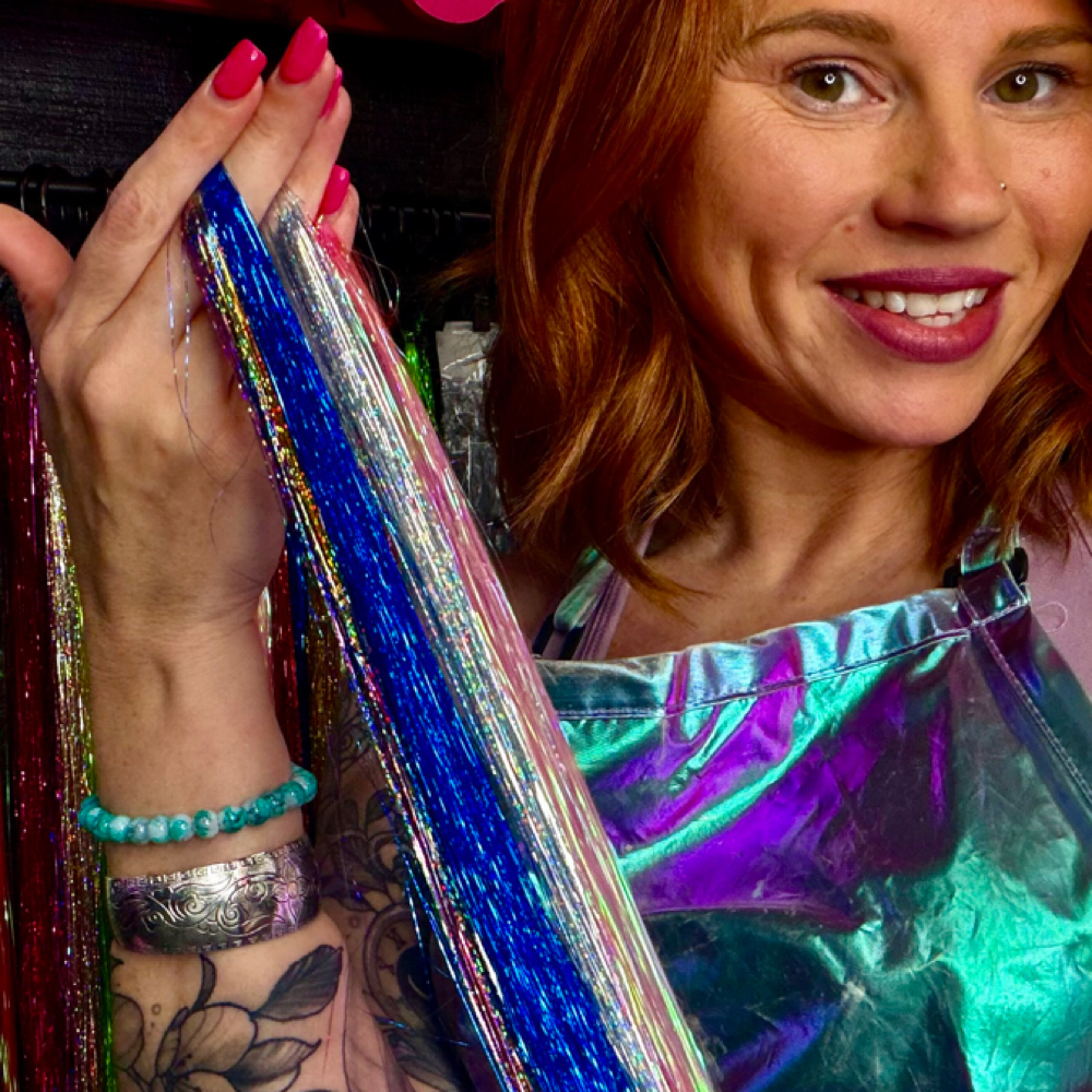 Hair Tinsel at L+Co. Hair Studio in Newnan, GA