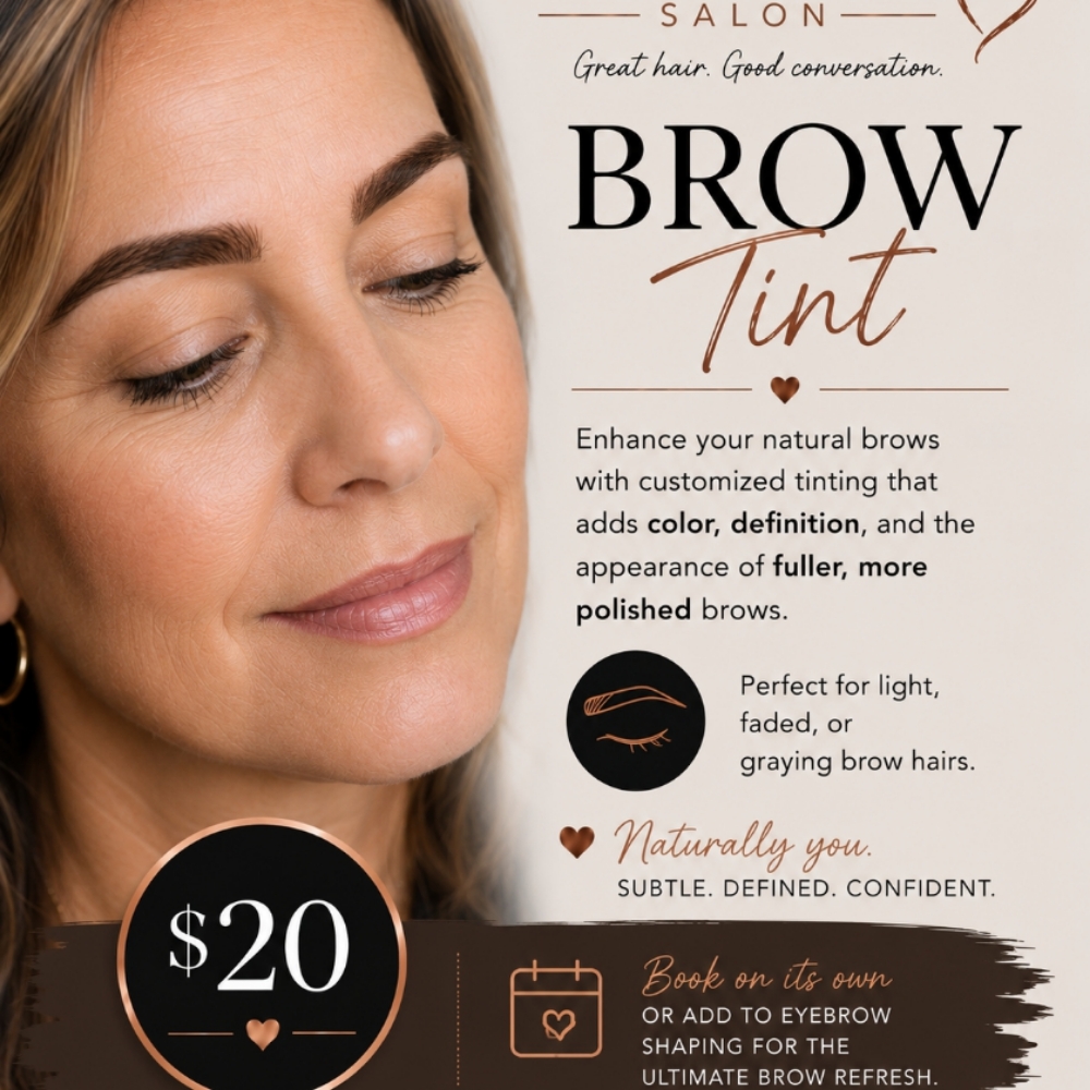 Brow Tint at Zensational Salon in The Dalles, OR