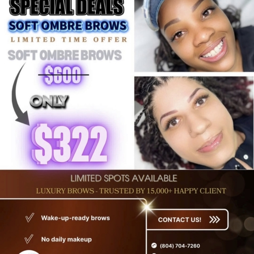 Soft Ombre Brows at Brows By Tammy in Colonial Heights, VA