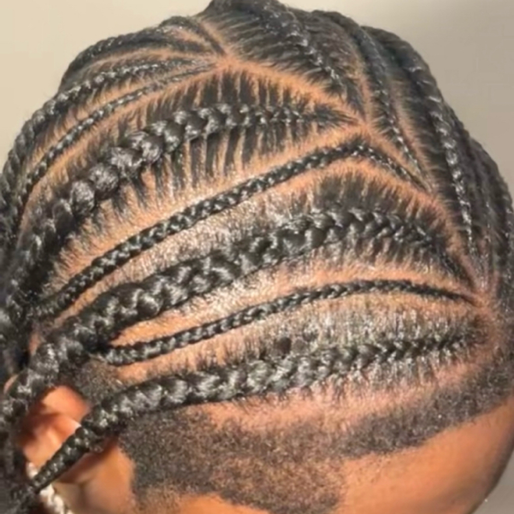 Men Stitch braids at Legendary Stylez in Charleston, SC