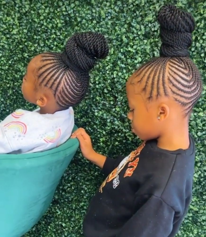 Braided Ponytail Into Bun at Boobabe Braidn Bar in Oxon Hill, MD