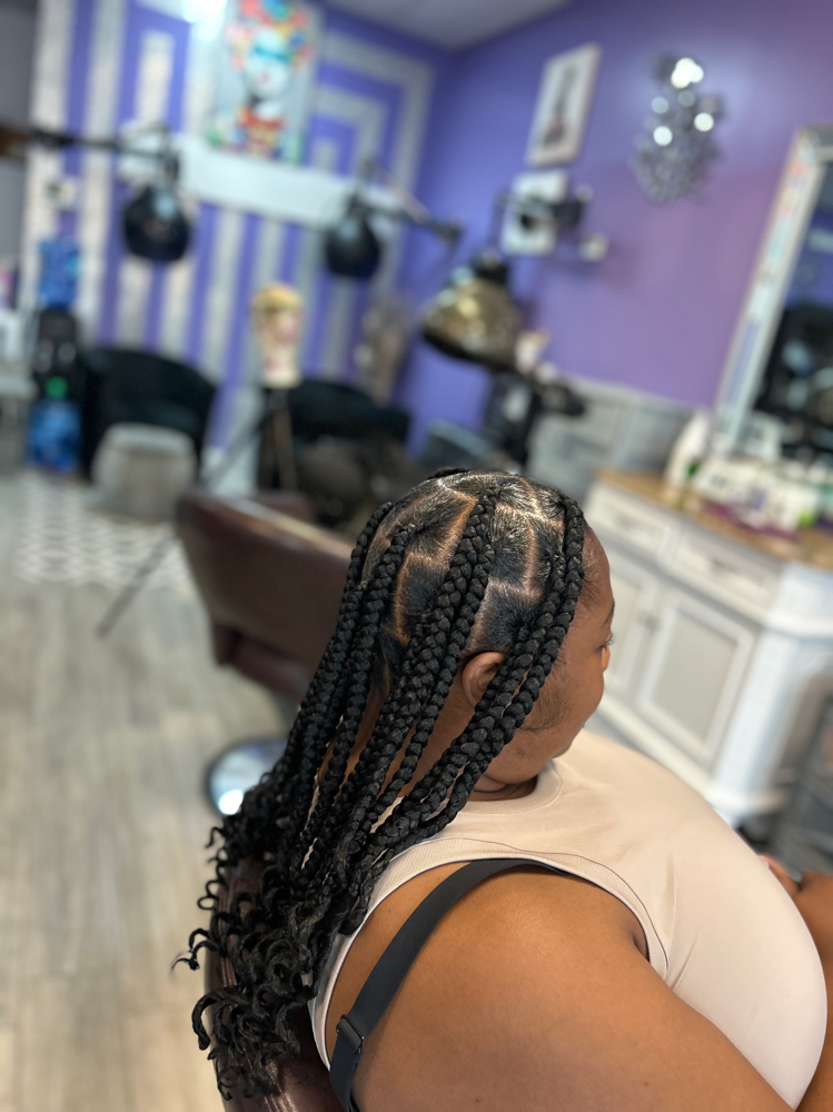 Big Bob Knotless (coi Leray Braids) at Harmobeauxhair LLC in Portsmouth, VA
