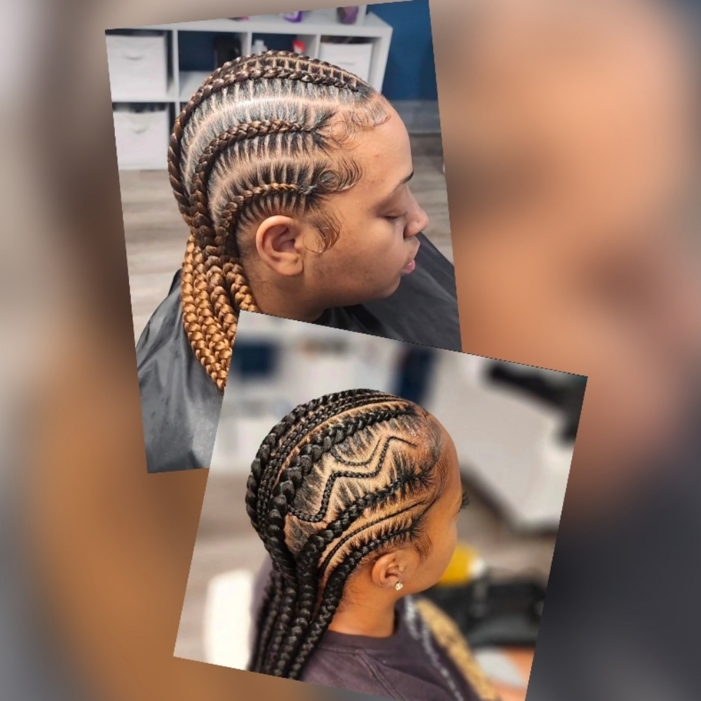 6 Stitch Braids at The Braid Lounge in Burlington, NC