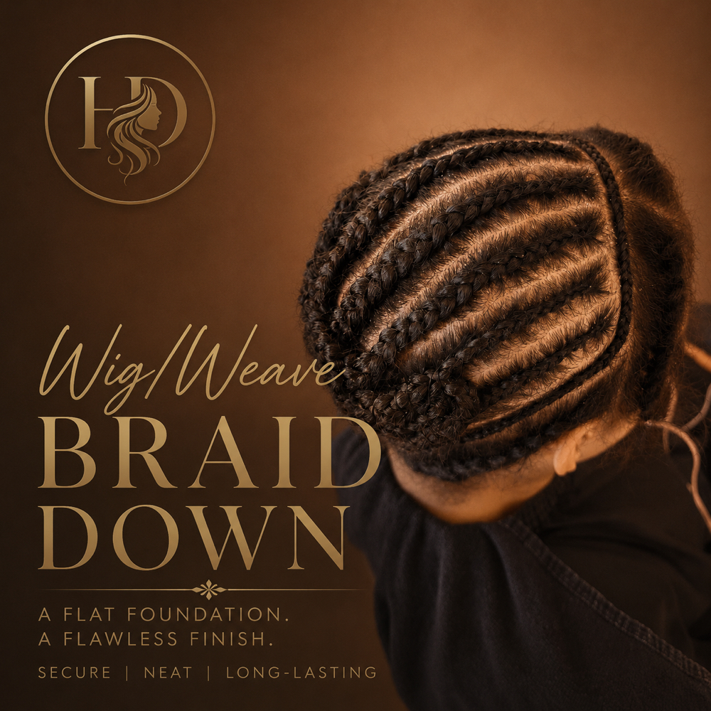 Wig/Weave Braid Down at Hair Divas Inc. in West Hollywood, CA