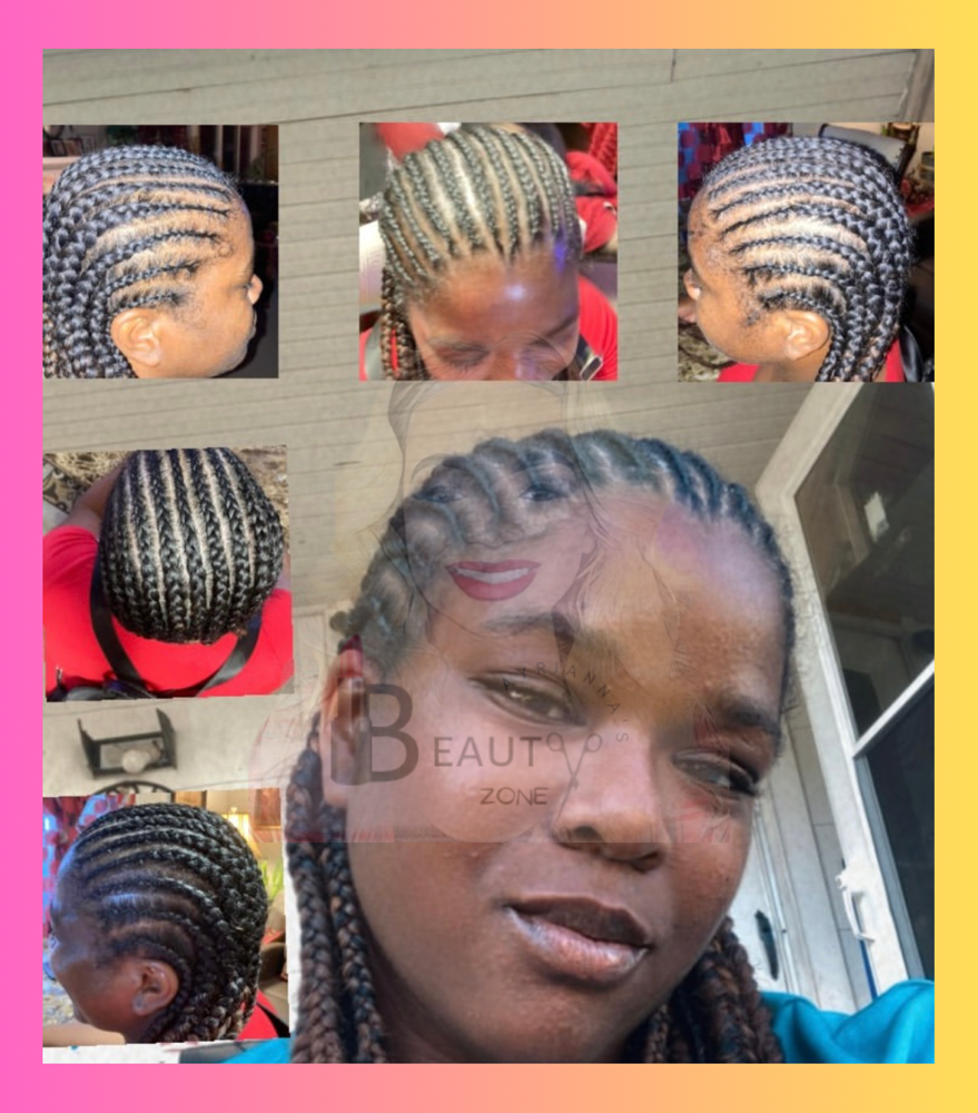 Straight Back Braids (Small)