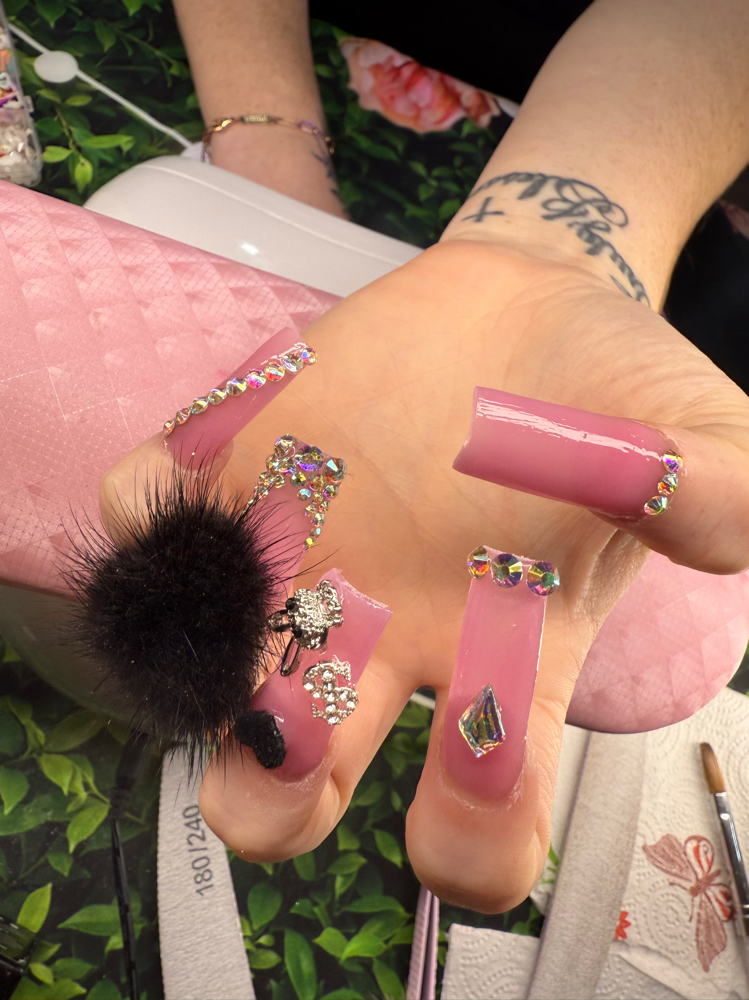 Long Acrylic Nails